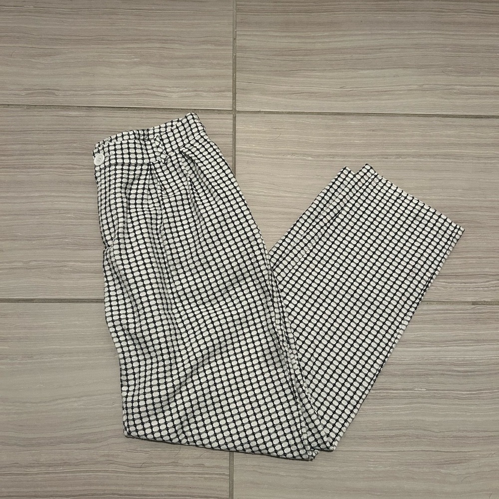Black and White Checkered Pants